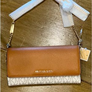 Michael Michael Kors Large Monogram Wallet Crossbody